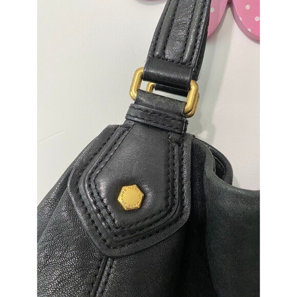 MARC JACOBS BLACK LEATHER FRANCESCA TOTE BAG - Picture 8 of 12